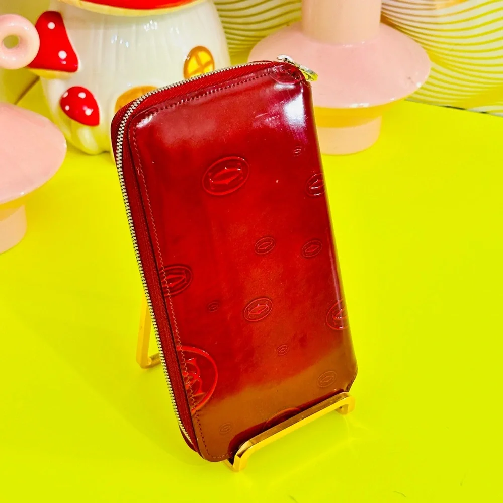 Cartier long zippy wallet patent leather - Picture 3 of 14